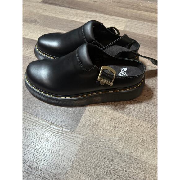 Dr. Martens Carlson Slingback Leather Clogs Black Size 12 NWOT - Picture 4 of 8